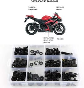 img 4 attached to 🔩 Xitomer Full Sets Fairing Bolts Kits, Matte Black - For GSXR600 GSXR750 2006 2007 K6