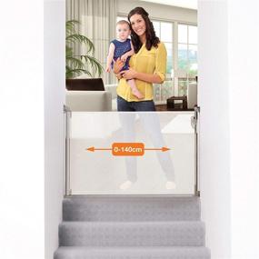 img 3 attached to Dreambaby L820 Retractable Gate in White - 55