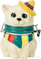 boston warehouse chihuahua hinged jar, multicolor - 6.4'' h x 4.6'' diameter логотип