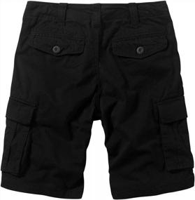 img 2 attached to Cotton Cargo Shorts For Men With Multiple Pockets - Perfect For Outdoor Activities