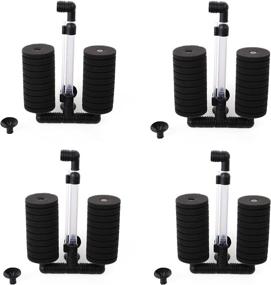 img 1 attached to 🐟 Efficient XINYOU XY-2822 Air Pump Double Sponge Water Filter for Aquarium (4-Pack)