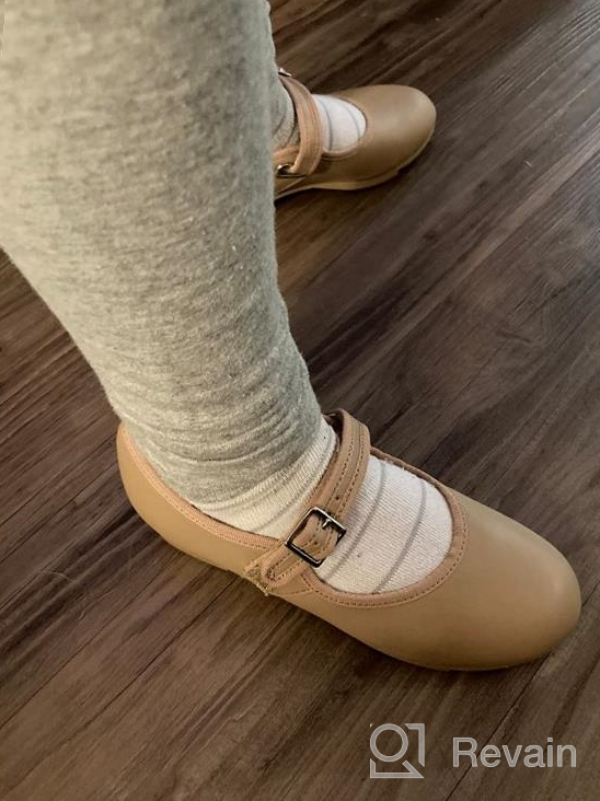 img 1 attached to Capezio Little Kid/Big Kid 3800 Mary Jane Tap Shoe: Tap Into Style and Comfort! review by Lindsay Erdman