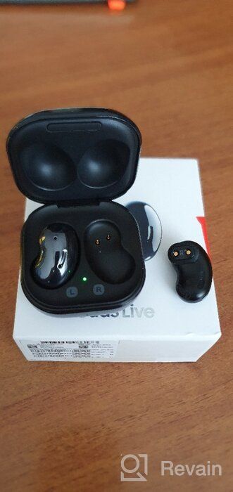 img 1 attached to Samsung Galaxy Buds Live TWS Earbuds with Active Noise Cancellation, Bluetooth 5.0, 12mm Drivers, Compatible with iOS & Android - SM-R180 (Buds Only, Mystic Blue Limited Edition) review by Kio Dior ᠌