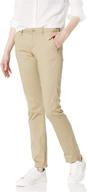 dickies juniors stretch straight pant: stylish girls' clothing on pants & capris логотип