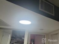 img 1 attached to TALOYA Flush Mount LED Ceiling Light (Milk White Shell), 15.8 Inch-2 Pack , Equivalent To Traditional 240W Bulb Light For Kitchen Bedroom Utility Closet Room,3 In 1(3000K/4000K/6500K) review by Todd Amarsingh
