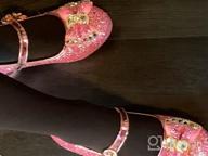img 1 attached to 👸 Walofou Sparkling Princess Ballerina Iridescent Girls' Shoes review by Micah Manus