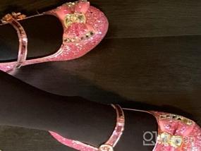 img 6 attached to 👸 Walofou Sparkling Princess Ballerina Iridescent Girls' Shoes