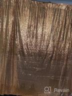 img 1 attached to 20FTX10FT Gold Shimmer Sequin Fabric Photography Backdrop review by Leo Black