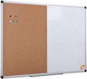 img 1 attached to 📋 48 x 36 Magnetic Dry Erase Board & Cork Board Combo - XBoard, Whiteboard with Aluminum Frame
