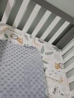 img 1 attached to Get Comfy With BlueSnail'S Ultra Soft Minky Dot Changing Pad Cover In White review by Robin Joseph