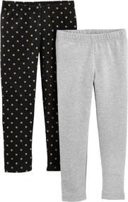 img 4 attached to 👧 Simple Joys Carters Toddler Leggings – Stylish Girls' Clothing Made Easy with Leggings
