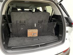 img 2 attached to Jeep Grand Cherokee L Long 2021 - 2022 Envelope Trunk Mesh Cargo Net - Premium Car Accessories for Secure Storage - Convenient Vehicle Carrier Organizer with 2 Hooks