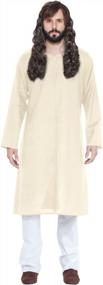 img 2 attached to Authentic Medieval Renaissance Pirate Viking Costume For Men - Robertus Linen Underdress Tunic C1459 For LARP And Cosplay