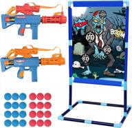 take aim with quanquer shooting games target guns for kids - perfect birthday gift for boys aged 6-10 to enhance indoor and outdoor play! logo
