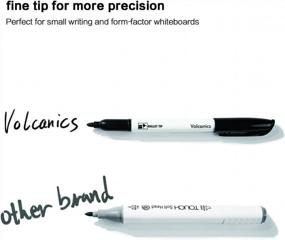 img 3 attached to 60-Pack Volcanics Black Dry Erase Markers - Low Odor Fine Tip Whiteboard Pens For Whiteboard Calendar