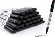 60-pack volcanics black dry erase markers - low odor fine tip whiteboard pens for whiteboard calendar logo