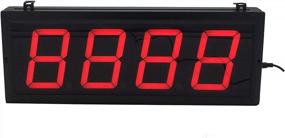 img 1 attached to 4 Digit LED Up/Down Counter Display With Switch Box & Remote - Red