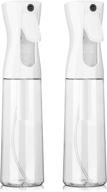 🌿 2 packs ultra fine mister sprayer bottle for versatile use - cooking, cleaning, hairstyling, skin care & plant spraying (10.5oz/300ml, clear) logo