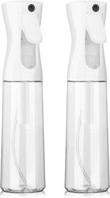 img 4 attached to 🌿 2 Packs Ultra Fine Mister Sprayer Bottle for Versatile Use - Cooking, Cleaning, Hairstyling, Skin Care & Plant Spraying (10.5oz/300ml, Clear)