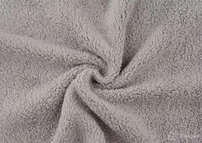 img 3 attached to Ultra Soft Edgeless Microfiber Cleaning Towels - Pack of 12, All-Purpose Plush Towels - 12' x 12', Super Absorbent (Gray) by Mr Towels