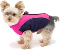 🐶 dog winter coat for small dogs & cats - fleece lined warm reflective jacket with zipper closure and leash ring for walking hiking - cold weather dog vest by didog логотип