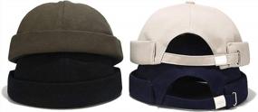 img 3 attached to Stay Stylish And Sun-Safe With Umeepar'S Unisex Cotton Docker Hat Cap - Perfect For Men And Women This Summer!