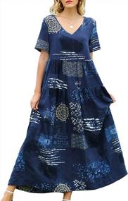 img 2 attached to Women'S 2022 Summer Floral Boho Maxi Dress With Belt - YESNO E68