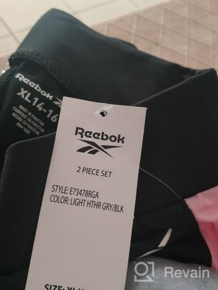 img 1 attached to Peach Heather Reebok Girls' Leggings 3633: Active Girls' Clothing review by Veronica Navarro