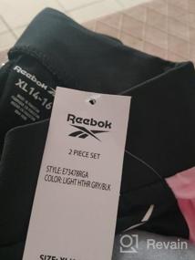 img 6 attached to Персиковые леггинсы Reebok для девочек 3633: Активная одежда для девочек