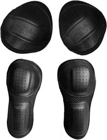 img 4 attached to CE Level 1 Certified Armor Pads Set: Shoulder and Elbow Protectors for Men's Motorcycle Jackets and Pants