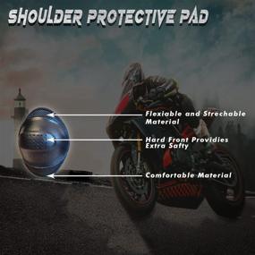 img 3 attached to CE Level 1 Certified Armor Pads Set: Shoulder and Elbow Protectors for Men's Motorcycle Jackets and Pants