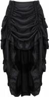 юбка больших размеров в стиле стимпанк: женский наряд с оборками zhitunemi high low для готического пиратского образа логотип