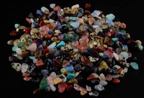 img 3 attached to 400 шт., бусины из натурального камня 5-8 мм, многоцветный драгоценный камень, целебный кристалл, сделай сам, браслет, изготовление ювелирных изделий