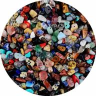 400 шт., бусины из натурального камня 5-8 мм, многоцветный драгоценный камень, целебный кристалл, сделай сам, браслет, изготовление ювелирных изделий логотип