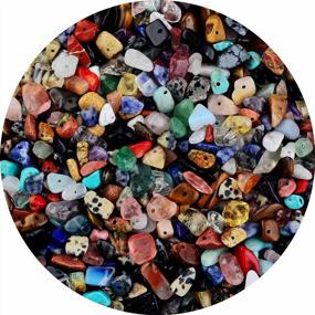 img 4 attached to 400 шт., бусины из натурального камня 5-8 мм, многоцветный драгоценный камень, целебный кристалл, сделай сам, браслет, изготовление ювелирных изделий