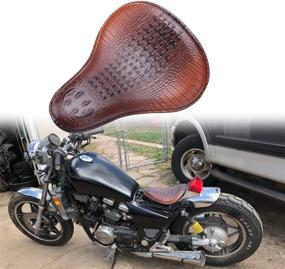 img 4 attached to DREAMIZER Motorcycle Solo Seat PU Leather Universal 3&#34