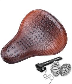 img 2 attached to DREAMIZER Motorcycle Solo Seat PU Leather Universal 3&#34