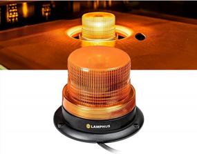 img 4 attached to High-Quality LAMPHUS Mini-Aura 4" Amber LED Beacon Strobe Light With 38 Flash Modes - Perfect For Forklift Trucks And Emergency Situations