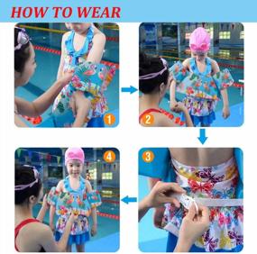 img 1 attached to DOOHALO Kids Swimming Float Vest With Arm Wings - Aid For Toddlers And Children Up To 58 Lbs