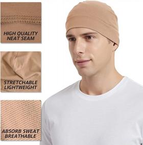img 1 attached to Stay Comfortable And Stylish With Headshion'S Multi-Pack Skull Caps For Men And Women