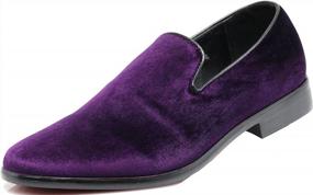 img 4 attached to 👞 Timeless Elegance: Vintage Velvet Loafers for a Classic Tuxedo Look