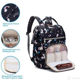 img 1 attached to Backpack LEQUEEN UnicornMultifunction Maternity Changing Diapering