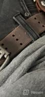 img 1 attached to Vintage Casual Triple Grain Leather Men's Belts - Stylish Accessories review by Brad Davis