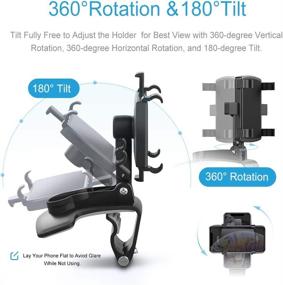 img 2 attached to BelleViewWay Car Phone Holder Mount: Enhanced 360-Degree Rotation for Universal Smartphone Compatibility (2 Packs)