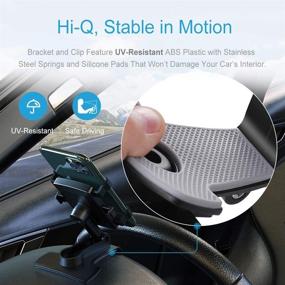 img 1 attached to BelleViewWay Car Phone Holder Mount: Enhanced 360-Degree Rotation for Universal Smartphone Compatibility (2 Packs)