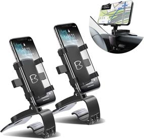 img 4 attached to BelleViewWay Car Phone Holder Mount: Enhanced 360-Degree Rotation for Universal Smartphone Compatibility (2 Packs)