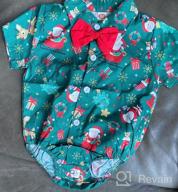 img 1 attached to Formal Short Sleeve Rompers For Infant Boys: Bagilaanoe Gentlemen Clothes Dress Shirt Bodysuits, Perfect One Piece Outfits For 3-24 Month Olds review by Greg Muin