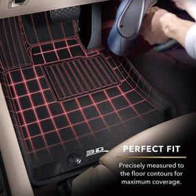 img 1 attached to 🚗 3D MAXpider L1MN00901509 All 2 Row Custom Fit Floor Mat: Mini Countryman Model - Kagu Rubber (Black)