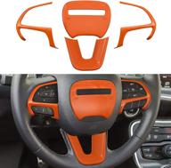 gzsh steering wheel cover trim for 2014-2019 dodge durango interior accessories логотип