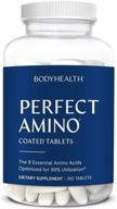 bodyhealth perfectamino (150 ct) easy to swallow tablets, essential amino acids supplement with bcaas, vegan protein for pre/post workout & muscle recovery with lysine, tryptophan, leucine, methionine logo